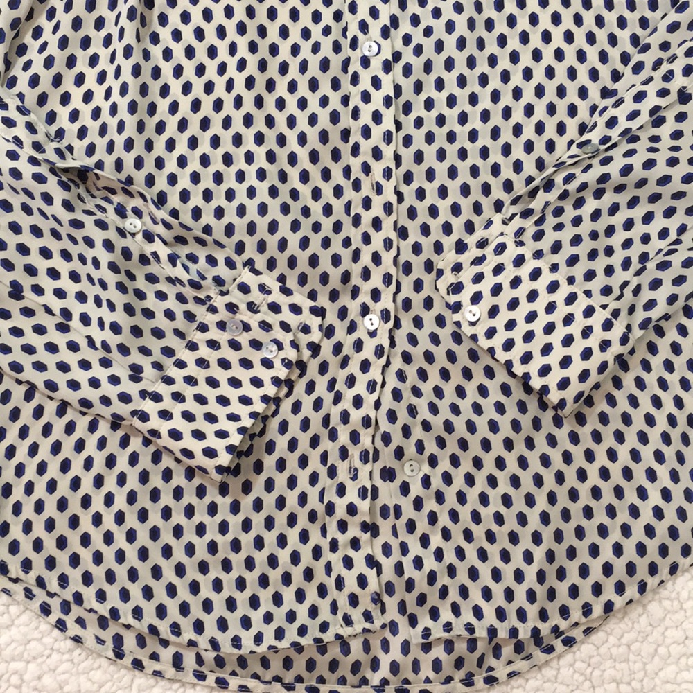 Zara Basic Silk Button Up Top Blouse - image 3